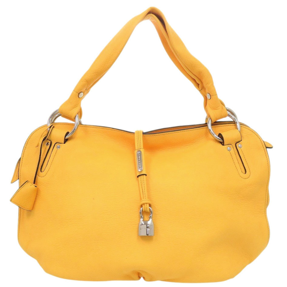 Celine Bittersweet 162863 Leather Yellow Handbag 1365CELINE